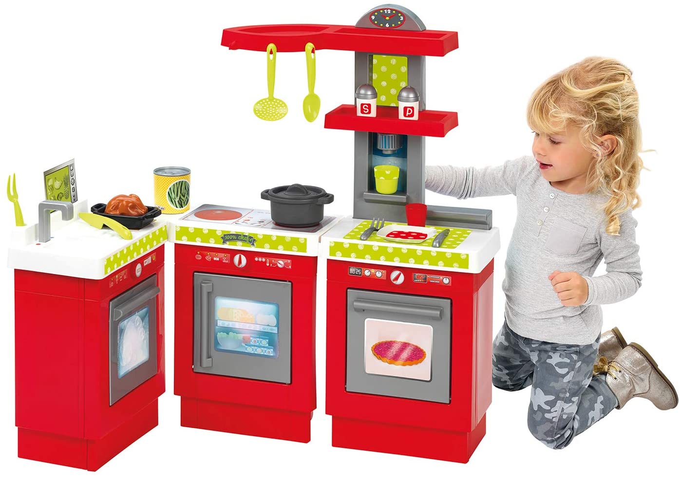 Детская игровая кухня трасформер 3в1 с аксессуарами  